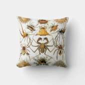 ヴィンテージスパイダーズまたはアラクナイズバイエルンスト・ヘッケル クッション (正面)