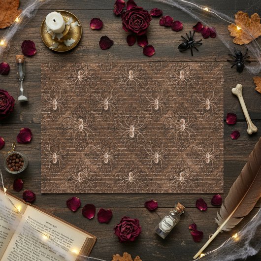 ヴィンテージスパイダーハロウィーンデカップエフエメラ 薄葉紙