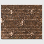 ヴィンテージスパイダーパターン ラッピングペーパー (フラット)