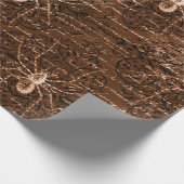 ヴィンテージスパイダーパターン ラッピングペーパー (角)