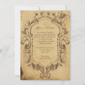 ヴィンテージスパイダーフレームハローウィンパーティ 招待状 (正面)