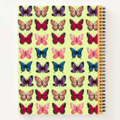 ヴィンテージスパイラル蝶の組成 ノートブック (裏面)