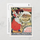 ヴィンテージスパベルギーカフェレストランアド ポストカード (正面/裏面)