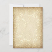 ヴィンテージスパークル素朴ブライダルシャワー招待状 招待状 (裏面)