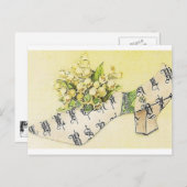 ヴィンテージスビクトリアンシーシンデレラスリッパ ポストカード (正面/裏面)