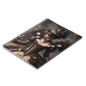 ヴィンテージスビクトリアンテームパンク時計工タイムレディ ノートブック (左側)