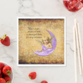 ヴィンテージスピリチュアルラベンダーエンジェル紙ナプキンス スタンダードランチョンナプキン (インサイチュ)