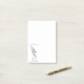 ヴィンテージスフィンクスイラストレーション ポストイット (デスク上)