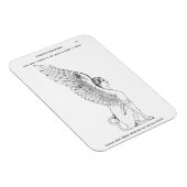 ヴィンテージスフィンクスイラストレーション マグネット (右側)