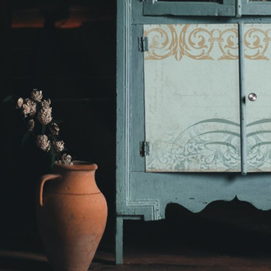 ヴィンテージスフランスのクリプトがEphemera Decompageをスクロール 薄葉紙