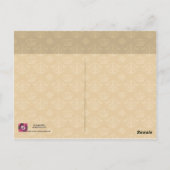 ヴィンテージスフランスのクリプトの孔雀はがき ポストカード (裏面)