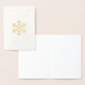 ヴィンテージスフランスのクリプトスノーフレーククリスマス 箔カード (ディスプレー)