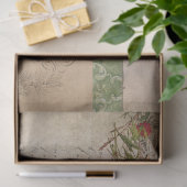 ヴィンテージスフランスのクリプトフローラエッフェルタワー 薄葉紙 (ギフト)