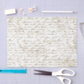 ヴィンテージスフランスのクリプト手書きグランジカーソル 薄葉紙 (クラフト)