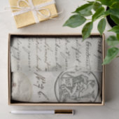 ヴィンテージスフランスのクリプト王室のスタンプドキュメント 薄葉紙 (ギフト)