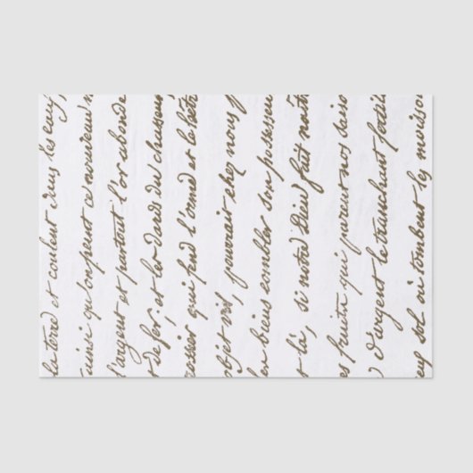 ヴィンテージスフランスのクリプト金ゴールドハーベスト・レター 薄葉紙 (正面)