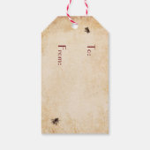 ヴィンテージスフランスのクリプト ギフトタグ (裏面)