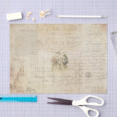 ヴィンテージスフランスのクリプト 薄葉紙 (クラフト)