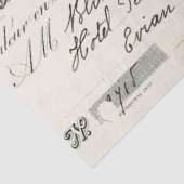 ヴィンテージスフランスのクリプトLyon Invoice Decompage 薄葉紙 (詳細)