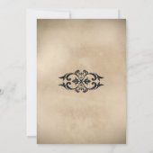 ヴィンテージスプクトカキュラーハロウィーン誕生日パーティー 招待状 (裏面)