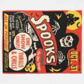 ヴィンテージスプックショーポスター大フリースブランケット フリースブランケット (正面(横))