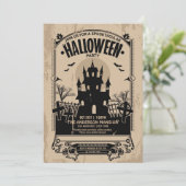 ヴィンテージスプックタク幽霊のよく出るラハウスハローウィンパーティ 招待状 (スタンド正面)