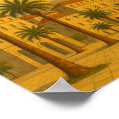 ヴィンテージスプリットクロアチアダルマティア旅行 ポスター (角)