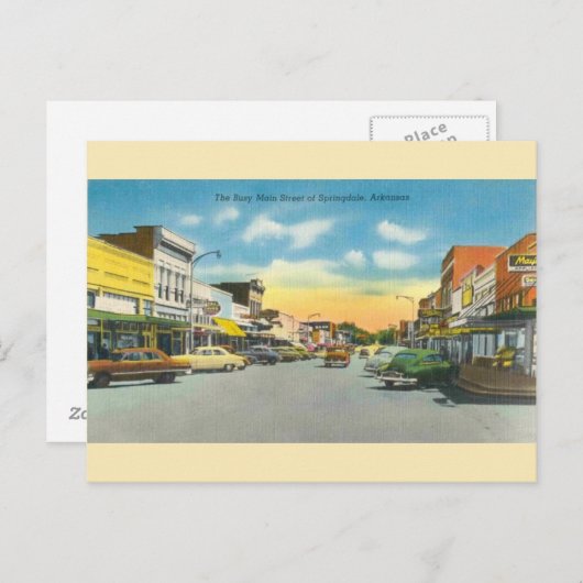 ヴィンテージスプリングデールアーカンサスハガキ ポストカード (正面/裏面)