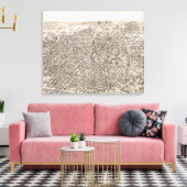 ヴィンテージスプリングフィールド・オハイオの地図(1884) キャンバスプリント (インサイチュ (リビング))