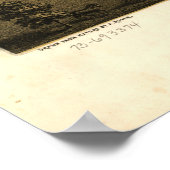 ヴィンテージスプリングフィールドILの絵図(1867) ポスター (角)