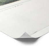 ヴィンテージスプリングフィールドMAの絵図（1851年） ポスター (角)