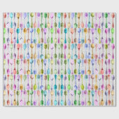 ヴィンテージスプーンでレインボーカラーをレースに ラッピングペーパー (フラット)