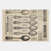 ヴィンテージスプーンカタログページ ラッピングペーパーシート (正面)