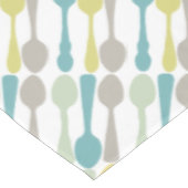 ヴィンテージスプーンパターンカスタム任意の背景色 テーブルクロス (アングル)