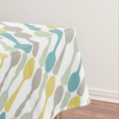 ヴィンテージスプーンパターンカスタム任意の背景色 テーブルクロス (インサイチュ)