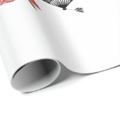 ヴィンテージスペインのフラメンコ・ダンサー女性ファン・アート ラッピングペーパー (ロールコーナー)