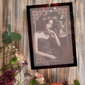 ヴィンテージスペインのフローリッシュベリウムエフェクトMIS XVアニョス 箔招待状