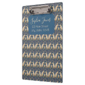 ヴィンテージスペインのラビットブルートブルー クリップボード (左)