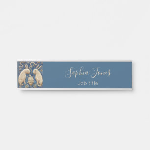 ヴィンテージスペインのラビットブルートブルー サインプレート