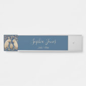 ヴィンテージスペインのラビットブルートブルー サインプレート (正面)