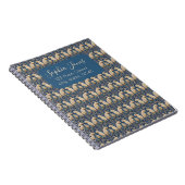 ヴィンテージスペインのラビットブルートブルー ノートブック (右側)