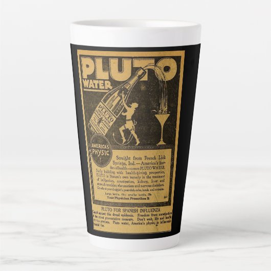 ヴィンテージスペインのー強壮薬の広告 カフェラテマグ (正面)