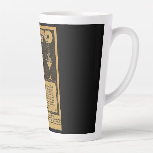 ヴィンテージスペインのー強壮薬の広告 カフェラテマグ (右)