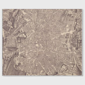 ヴィンテージスペインの地図（1702年） ラッピングペーパー (フラット)