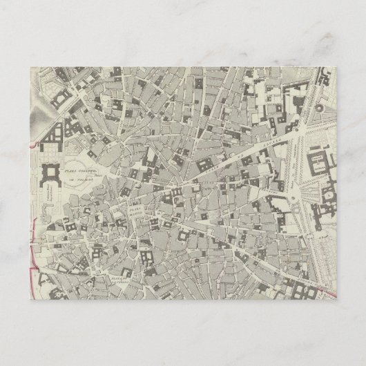 ヴィンテージスペインの地図(1831年) ポストカード (正面)