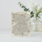 ヴィンテージスペインの地図(1831年) ポストカード (スタンド正面)