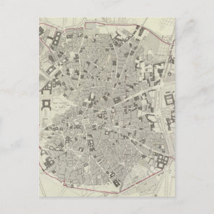 ヴィンテージスペインの地図(1831年) ポストカード