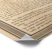 ヴィンテージスペインの地図（1861年） ポスター (角)