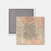 ヴィンテージスペインの地図（1861年） マグネット (正面/裏面)