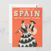 ヴィンテージスペインの旅行はがき ポストカード (正面/裏面)